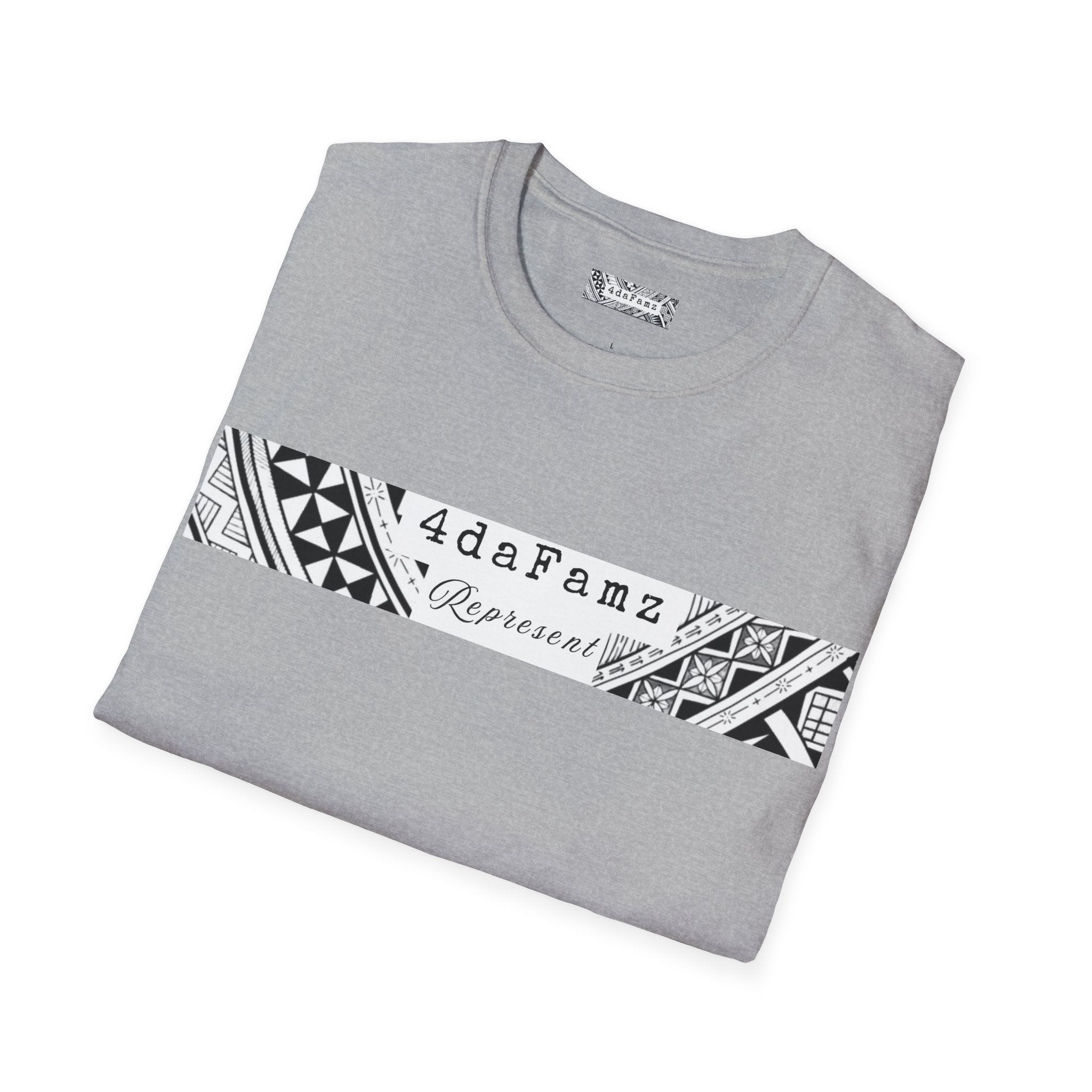 4daFamz REPRESENT Trendy Unisex Tee with relaxed island vibe - Perfect for Casual Wear, Birthdays, Family Gatherings, Artistic Expression, Unique Gifts