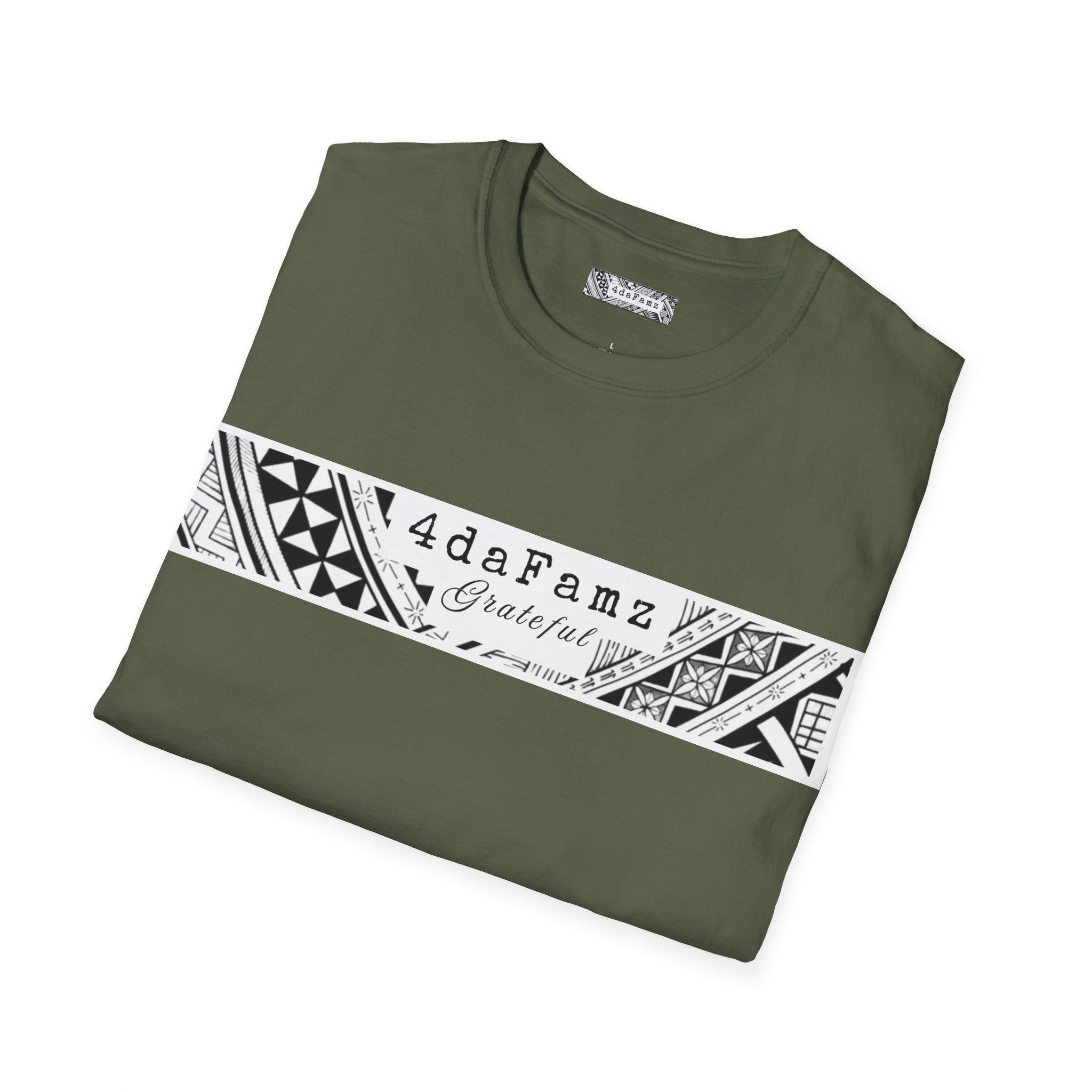 4daFamz GRATEFUL Trendy Comfy T-Shirt, Relaxed Island Vibes, Unisex Tee, Streetwear, Gift for Friends, Everyday Wear, Summer Style, 4daFamz Design