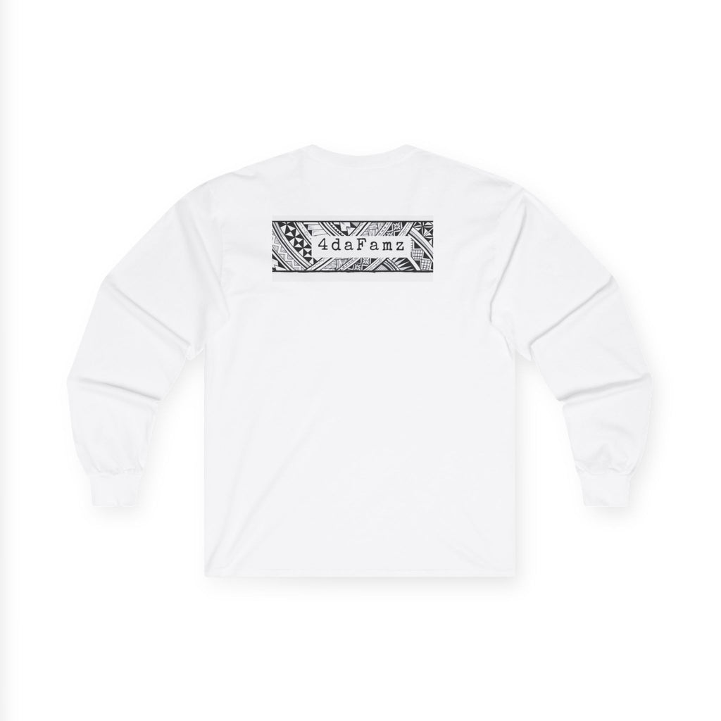 Unisex Long Sleeve Tee with 4daFanz Design, Casual Fashion, Graphic Tee, Fall Style, Gift for Fans, Everyday Wear