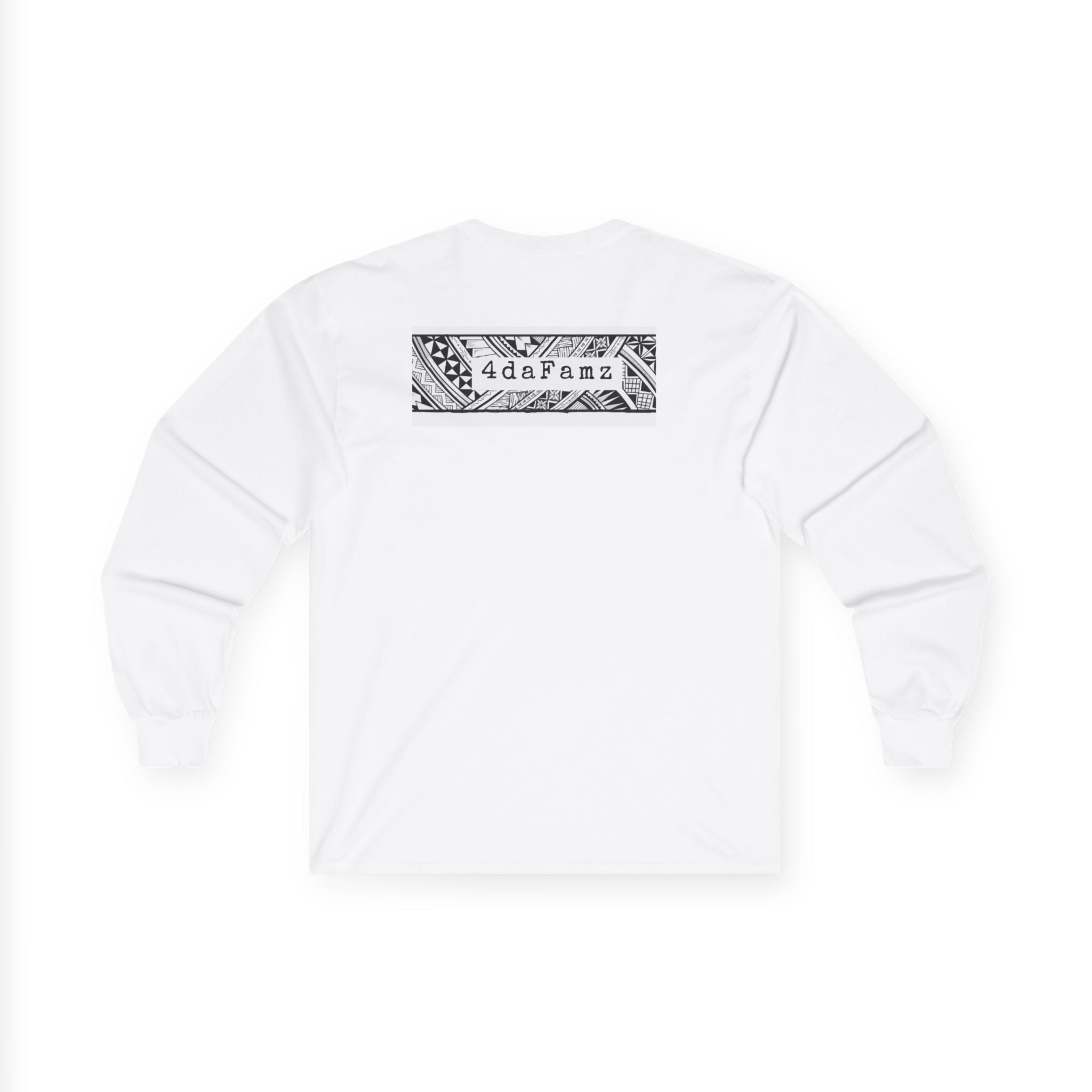 Unisex Long Sleeve Tee with 4daFanz Design, Casual Fashion, Graphic Tee, Fall Style, Gift for Fans, Everyday Wear