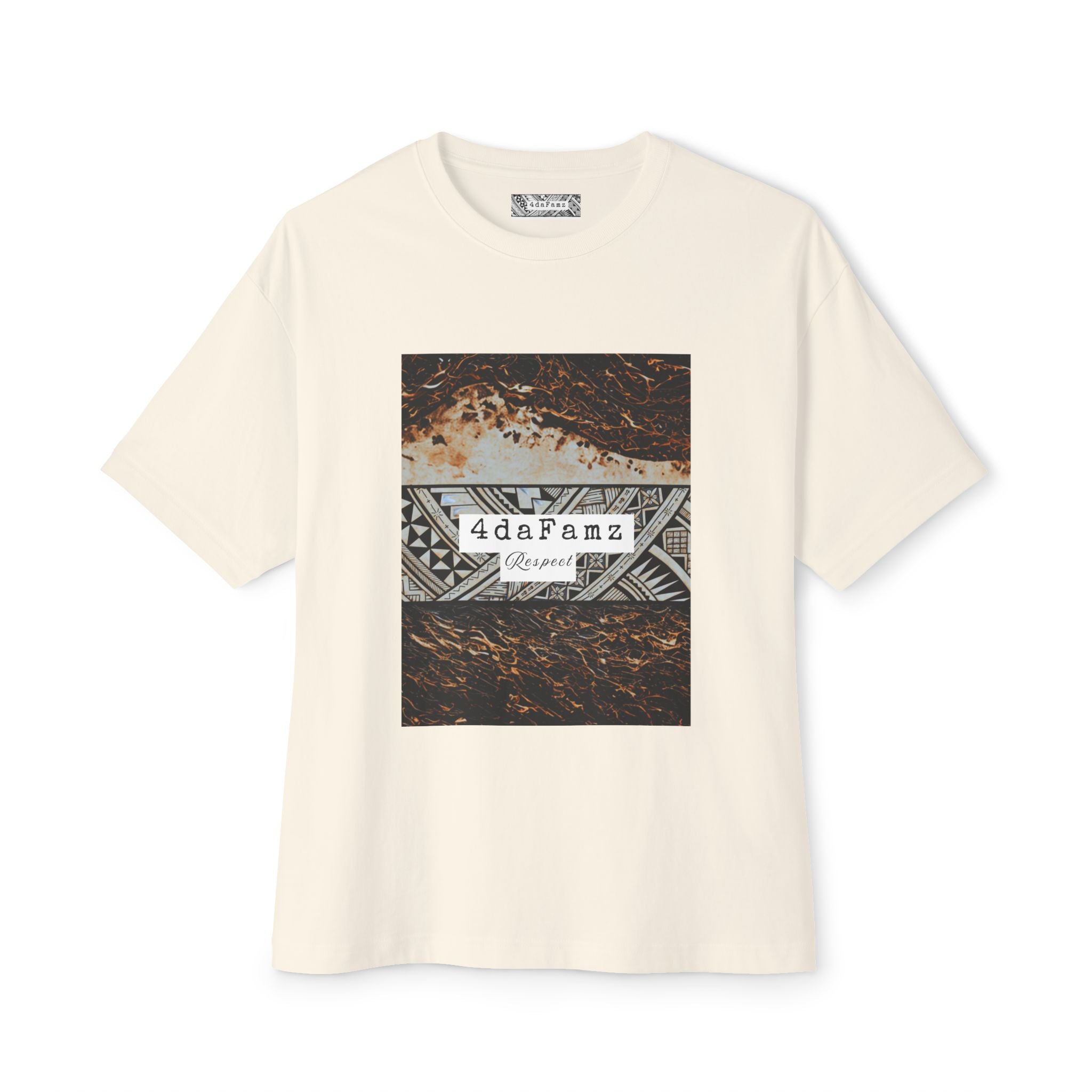 4daFamz RESPECT Chic Unisex Oversized Boxy Tee, Casual Comfort Shirt, Everyday Tee, Trendy Streetwear Top, Unique Gift