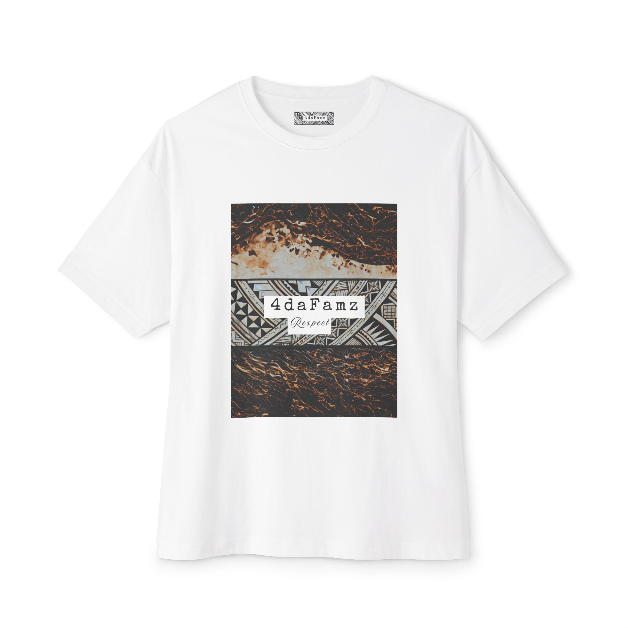 4daFamz RESPECT Chic Unisex Oversized Boxy Tee, Casual Comfort Shirt, Everyday Tee, Trendy Streetwear Top, Unique Gift