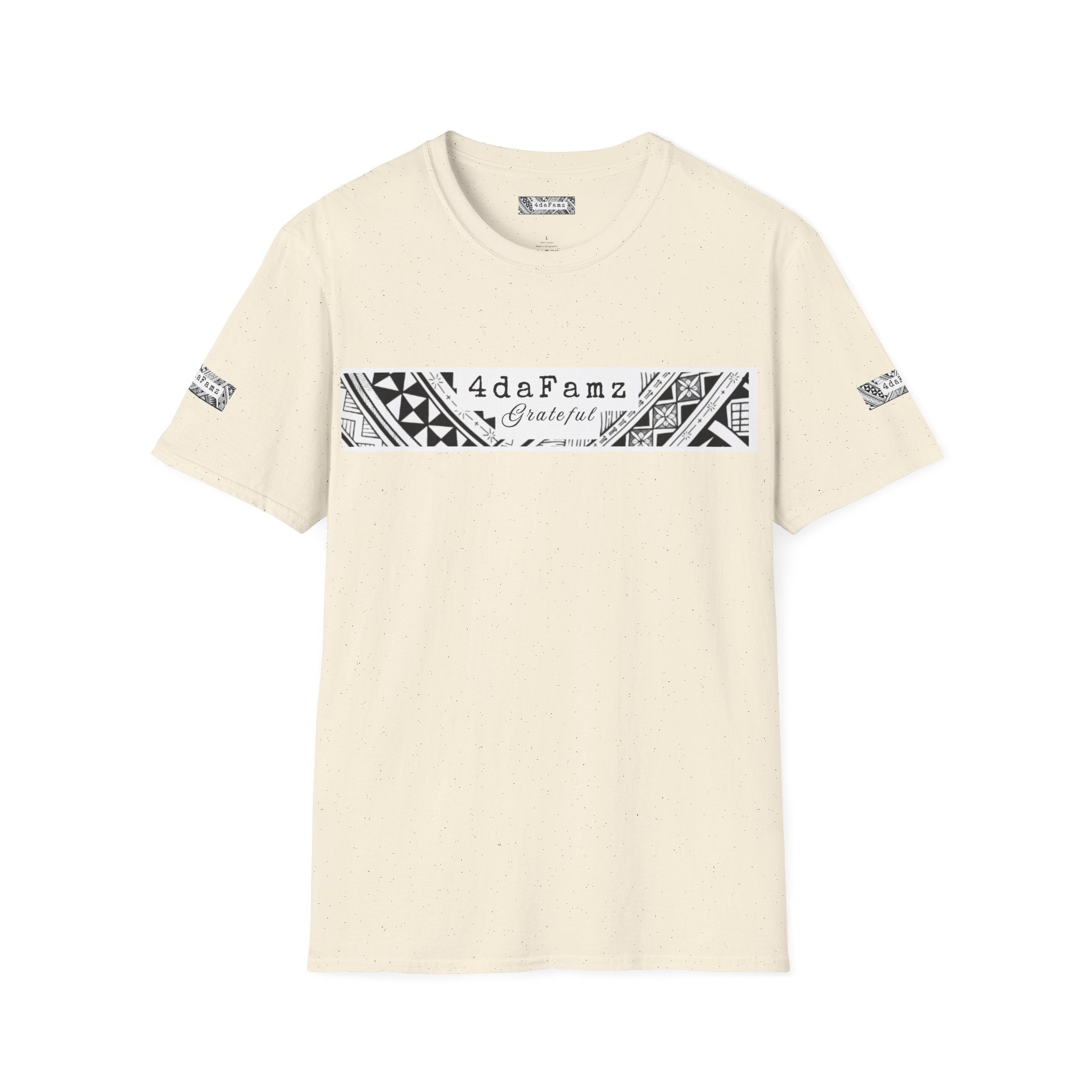 4daFamz GRATEFUL Trendy Comfy T-Shirt, Relaxed Island Vibes, Unisex Tee, Streetwear, Gift for Friends, Everyday Wear, Summer Style, 4daFamz Design