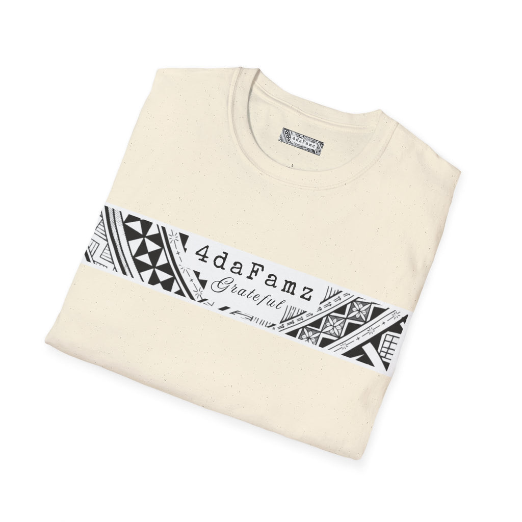 4daFamz GRATEFUL Trendy Comfy T-Shirt, Relaxed Island Vibes, Unisex Tee, Streetwear, Gift for Friends, Everyday Wear, Summer Style, 4daFamz Design