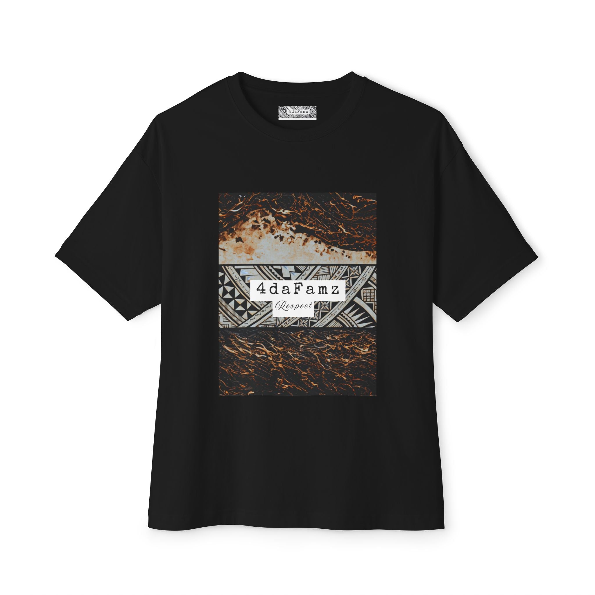 4daFamz RESPECT Chic Unisex Oversized Boxy Tee, Casual Comfort Shirt, Everyday Tee, Trendy Streetwear Top, Unique Gift
