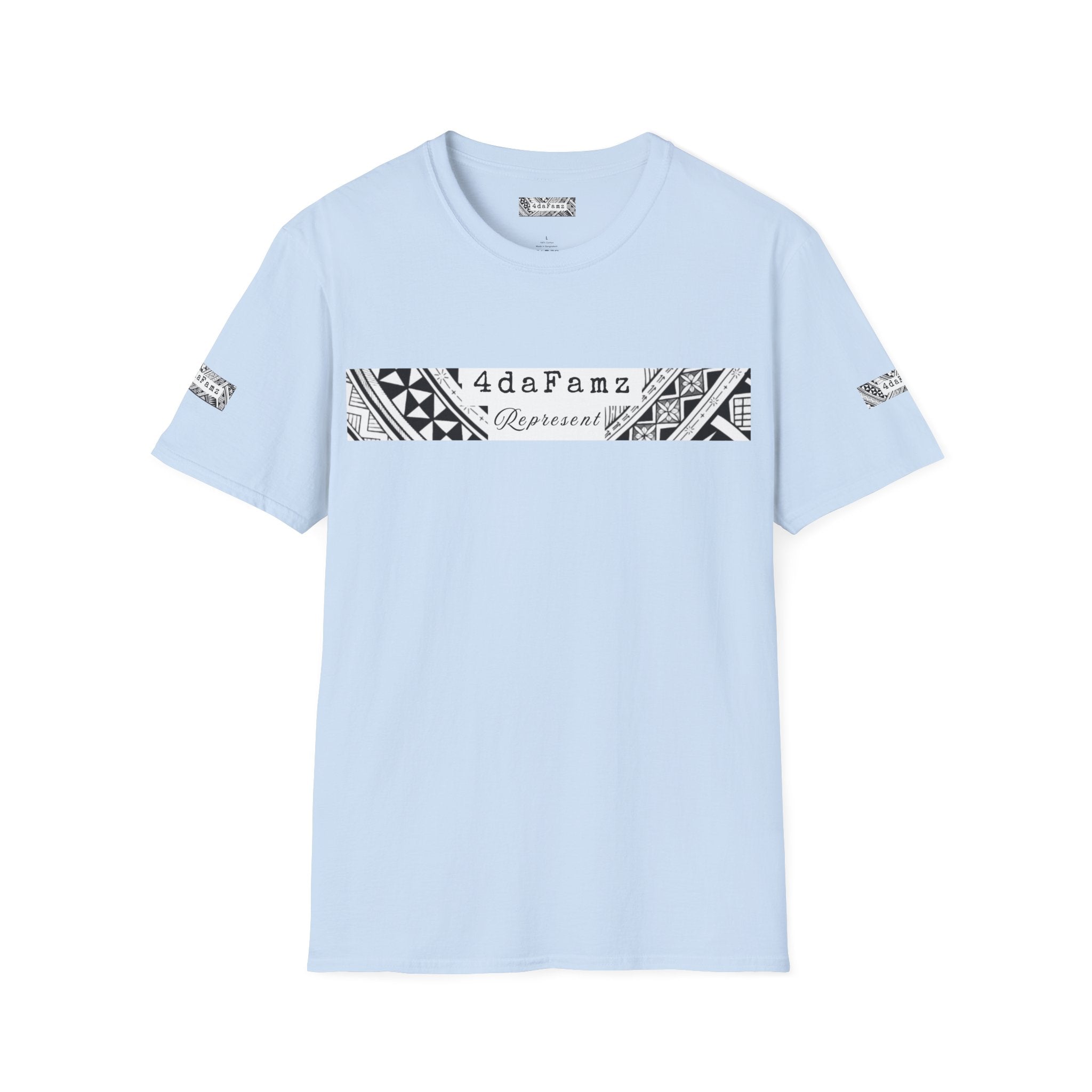 4daFamz REPRESENT Trendy Unisex Tee with relaxed island vibe - Perfect for Casual Wear, Birthdays, Family Gatherings, Artistic Expression, Unique Gifts