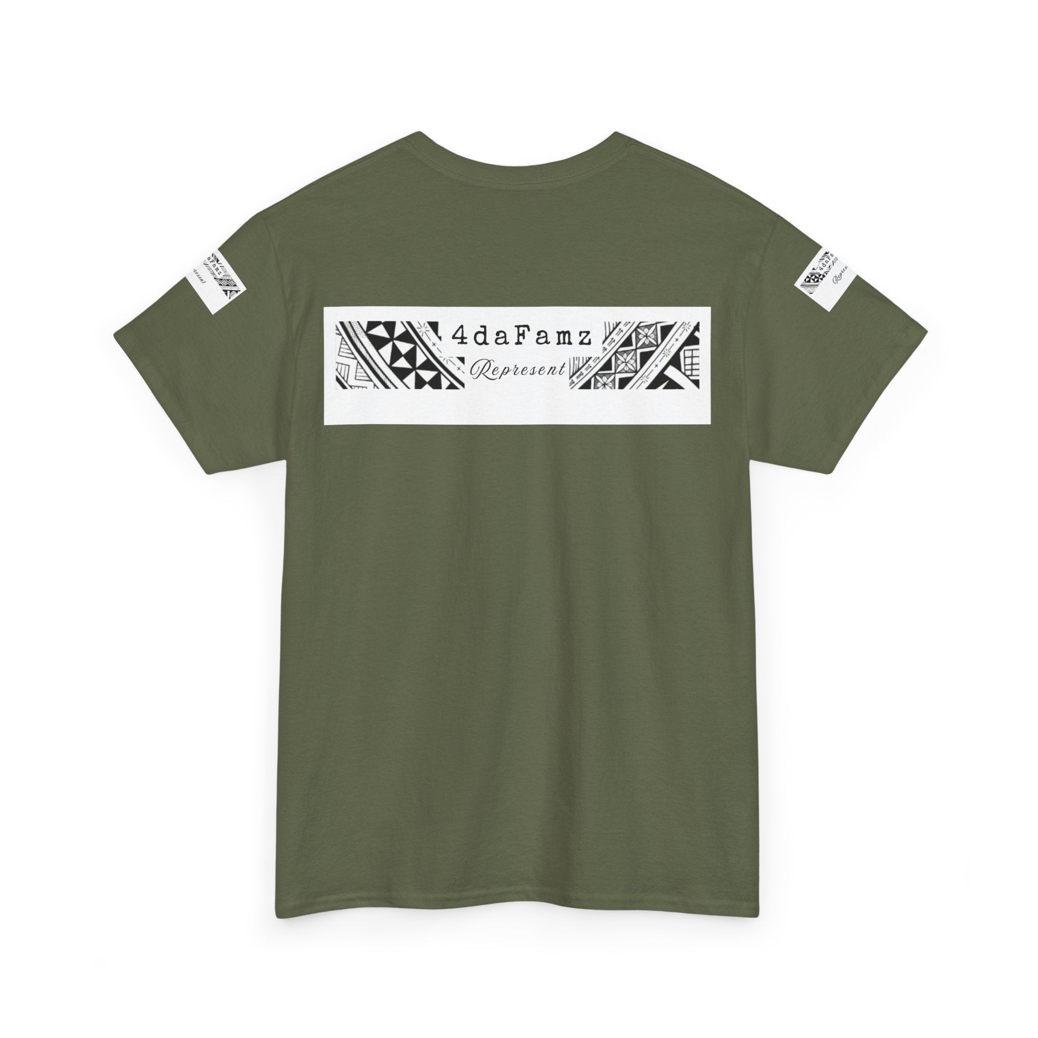 4daFamz REPRESENT Stylish Unisex Quality Cotton Trendy Tee with Relaxed Islander Vibes, Casual Wear, Gifts for Family, Everyday Comfort