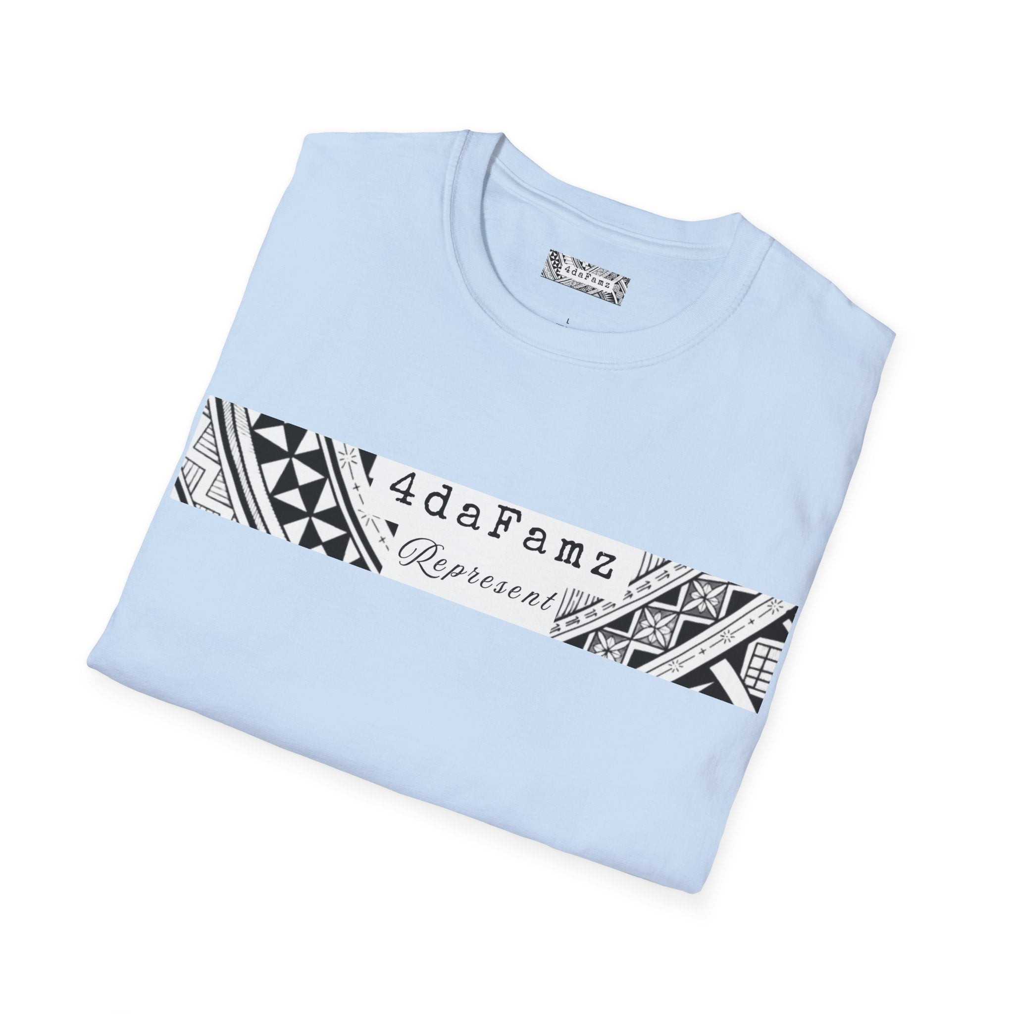 4daFamz REPRESENT Trendy Unisex Tee with relaxed island vibe - Perfect for Casual Wear, Birthdays, Family Gatherings, Artistic Expression, Unique Gifts