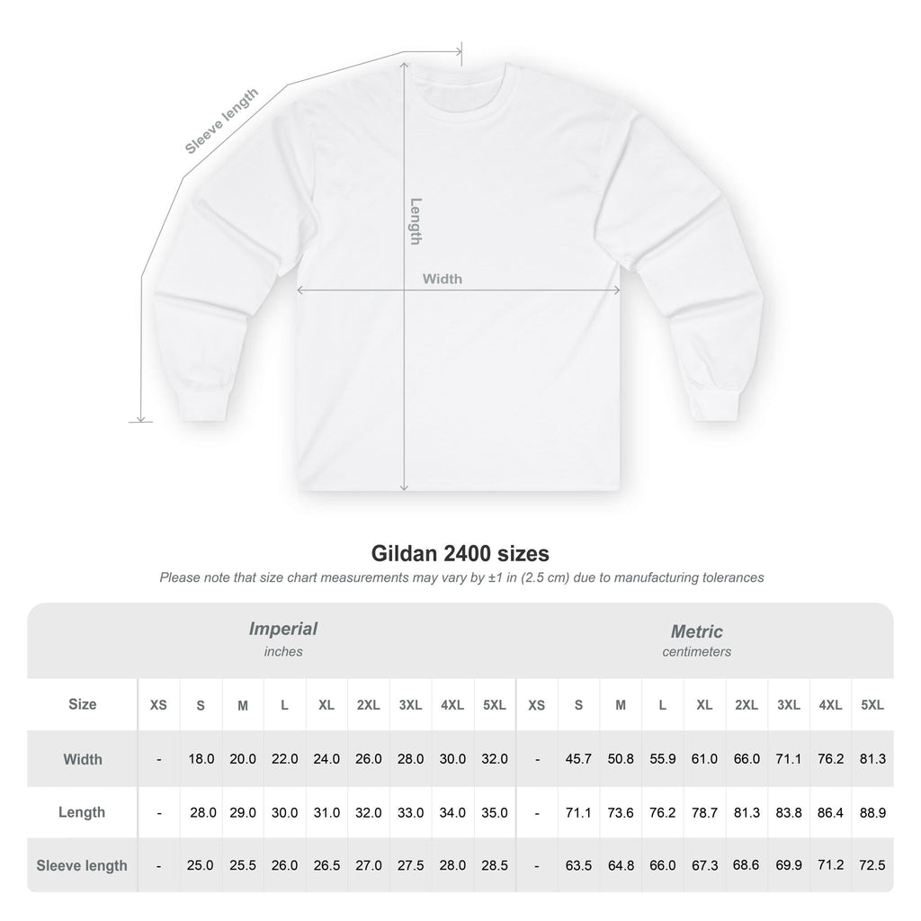 Unisex Long Sleeve Tee with 4daFanz Design, Casual Fashion, Graphic Tee, Fall Style, Gift for Fans, Everyday Wear