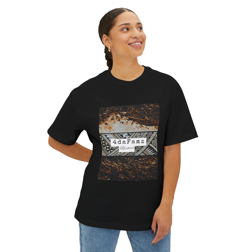 4daFamz RESPECT Chic Unisex Oversized Boxy Tee, Casual Comfort Shirt, Everyday Tee, Trendy Streetwear Top, Unique Gift