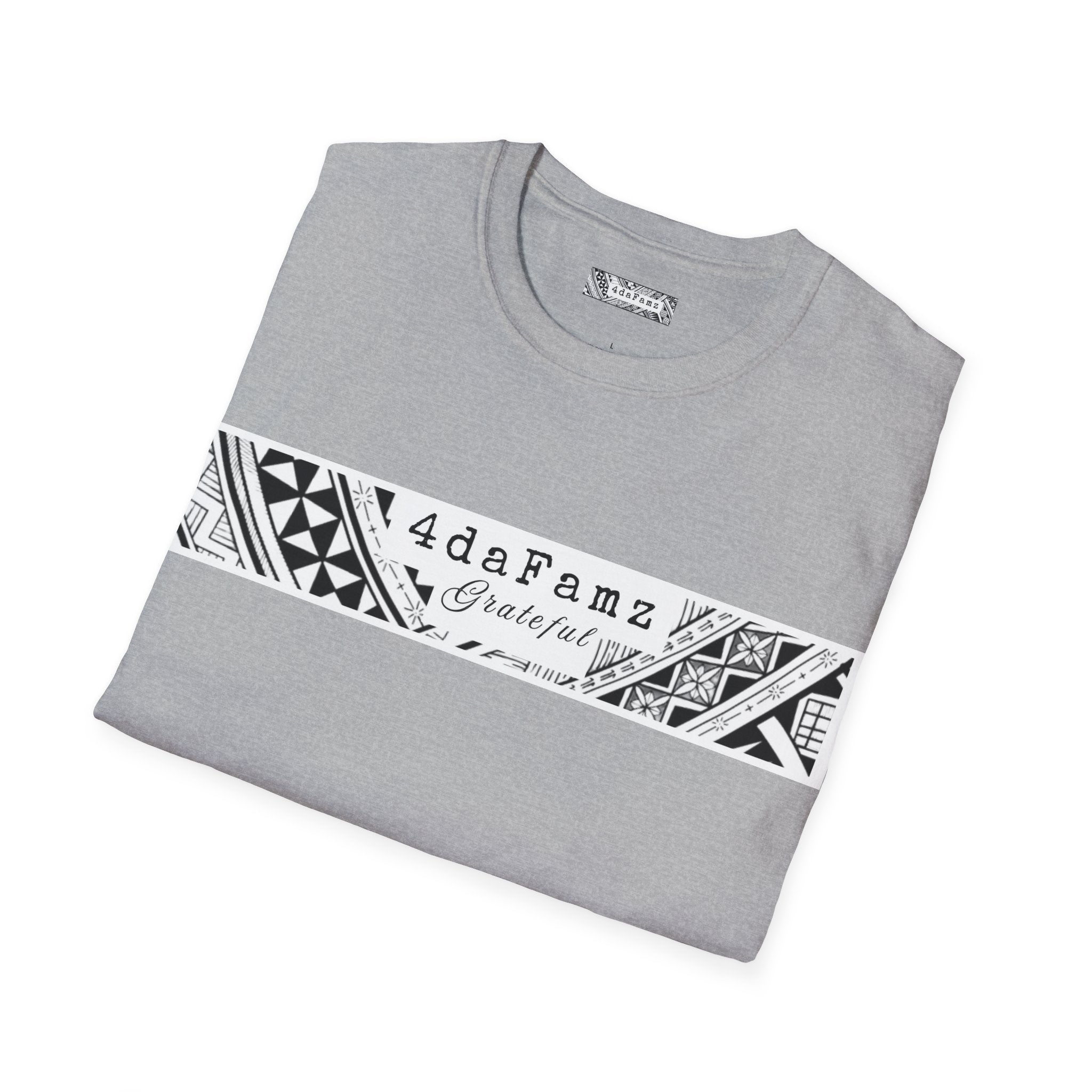 4daFamz GRATEFUL Trendy Comfy T-Shirt, Relaxed Island Vibes, Unisex Tee, Streetwear, Gift for Friends, Everyday Wear, Summer Style, 4daFamz Design