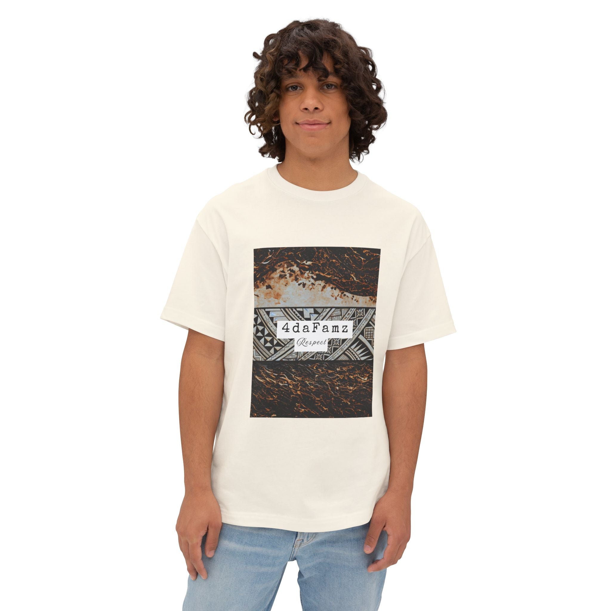 4daFamz RESPECT Chic Unisex Oversized Boxy Tee, Casual Comfort Shirt, Everyday Tee, Trendy Streetwear Top, Unique Gift