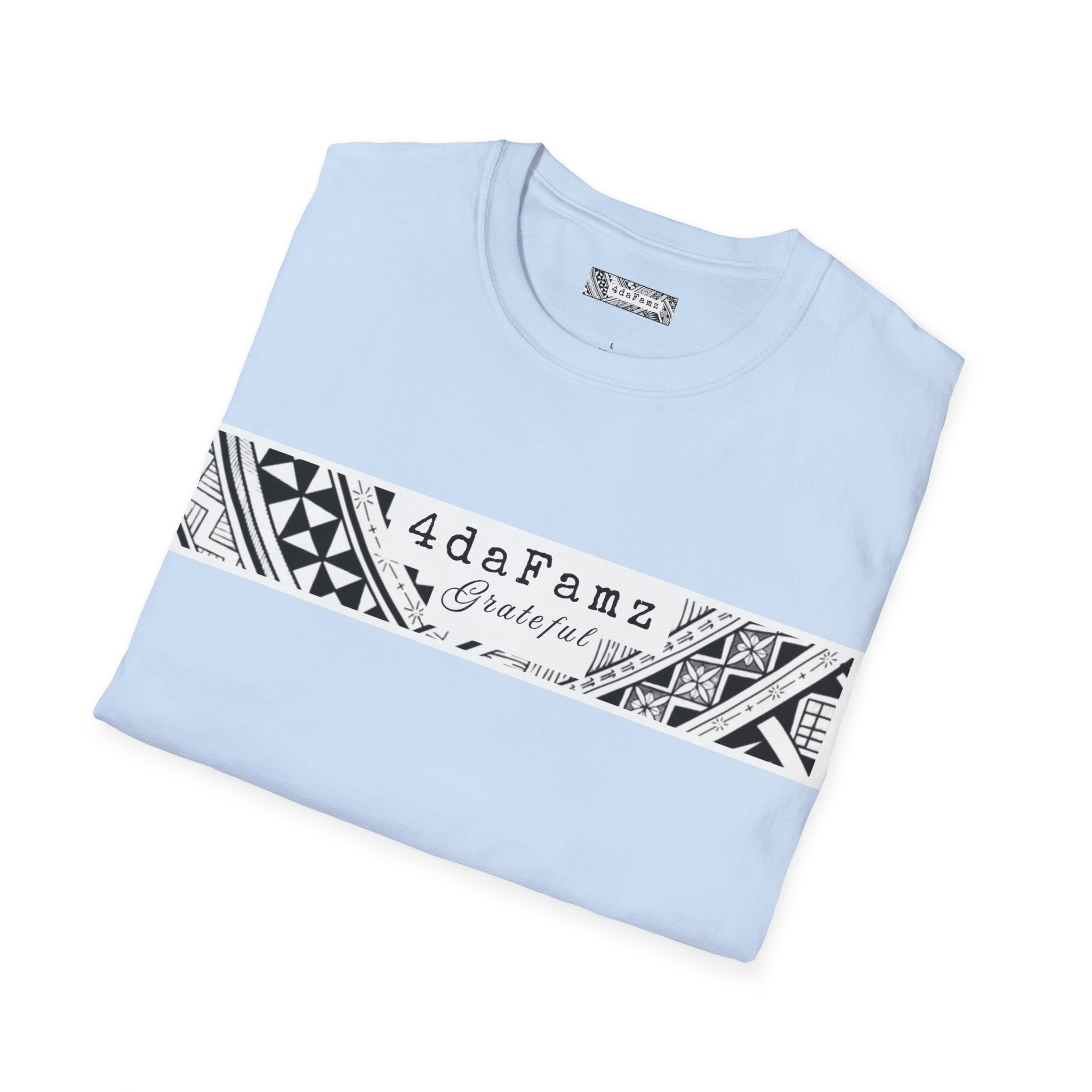 4daFamz GRATEFUL Trendy Comfy T-Shirt, Relaxed Island Vibes, Unisex Tee, Streetwear, Gift for Friends, Everyday Wear, Summer Style, 4daFamz Design