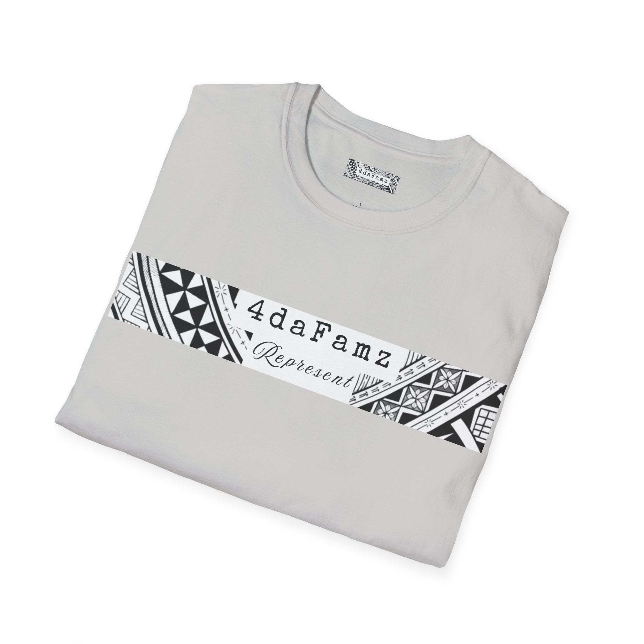 4daFamz REPRESENT Trendy Unisex Tee with relaxed island vibe - Perfect for Casual Wear, Birthdays, Family Gatherings, Artistic Expression, Unique Gifts