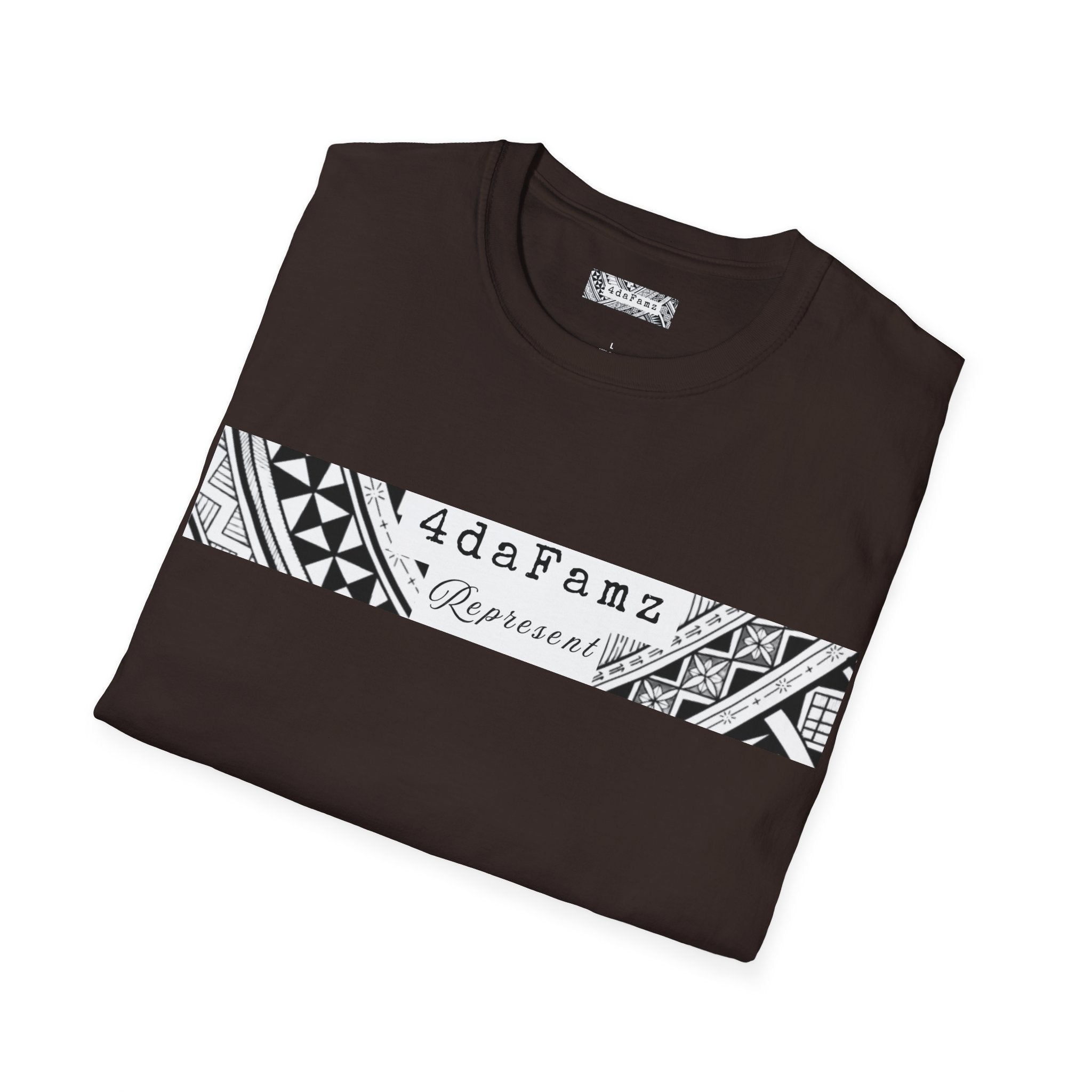 4daFamz REPRESENT Trendy Unisex Tee with relaxed island vibe - Perfect for Casual Wear, Birthdays, Family Gatherings, Artistic Expression, Unique Gifts