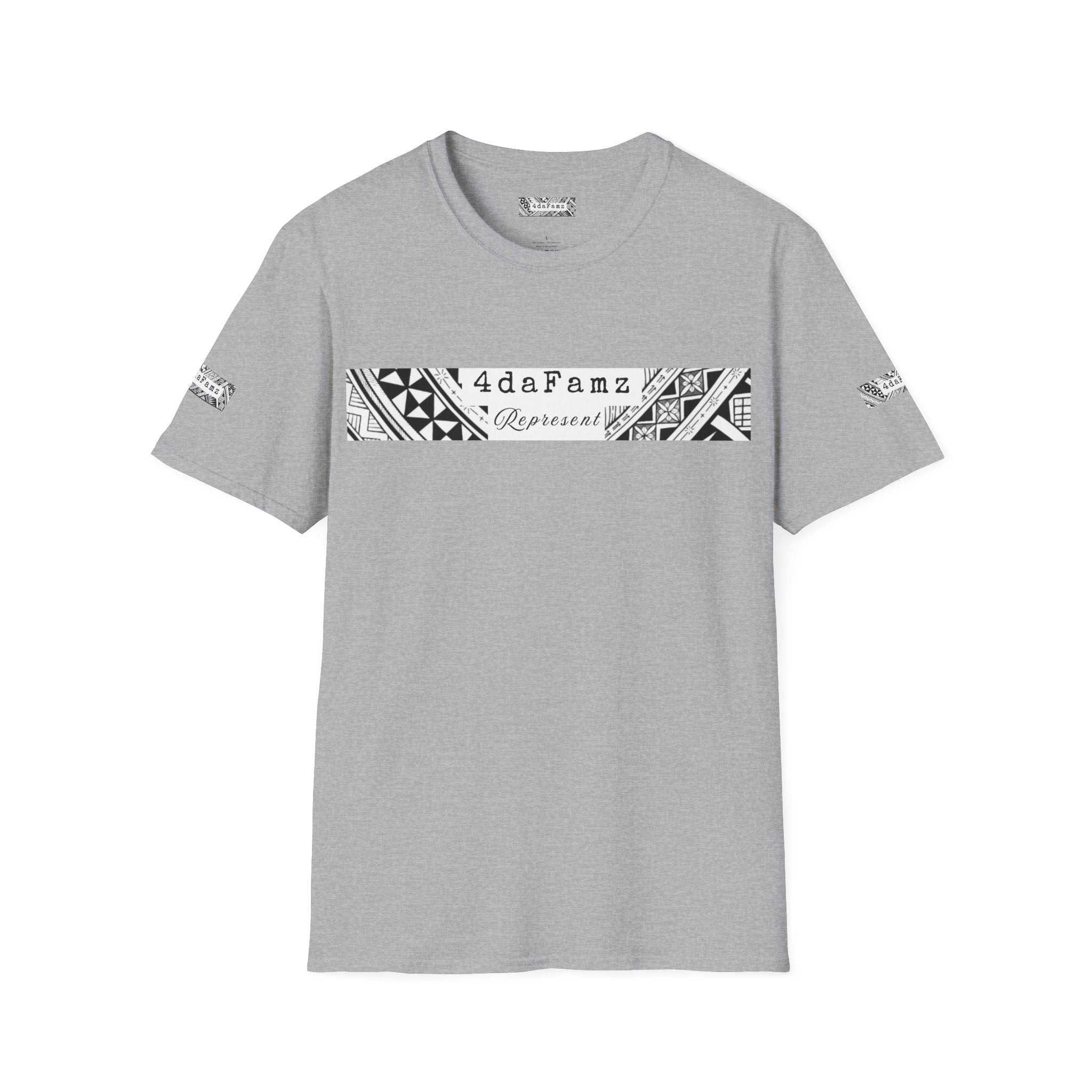 4daFamz REPRESENT Trendy Unisex Tee with relaxed island vibe - Perfect for Casual Wear, Birthdays, Family Gatherings, Artistic Expression, Unique Gifts