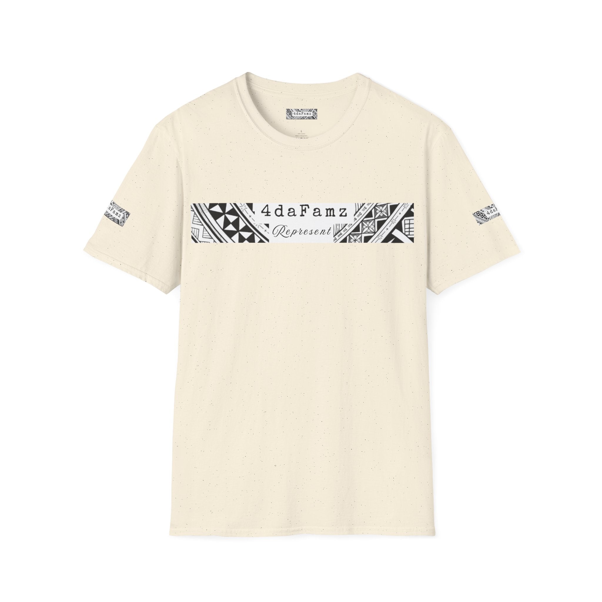 4daFamz REPRESENT Trendy Unisex Tee with relaxed island vibe - Perfect for Casual Wear, Birthdays, Family Gatherings, Artistic Expression, Unique Gifts