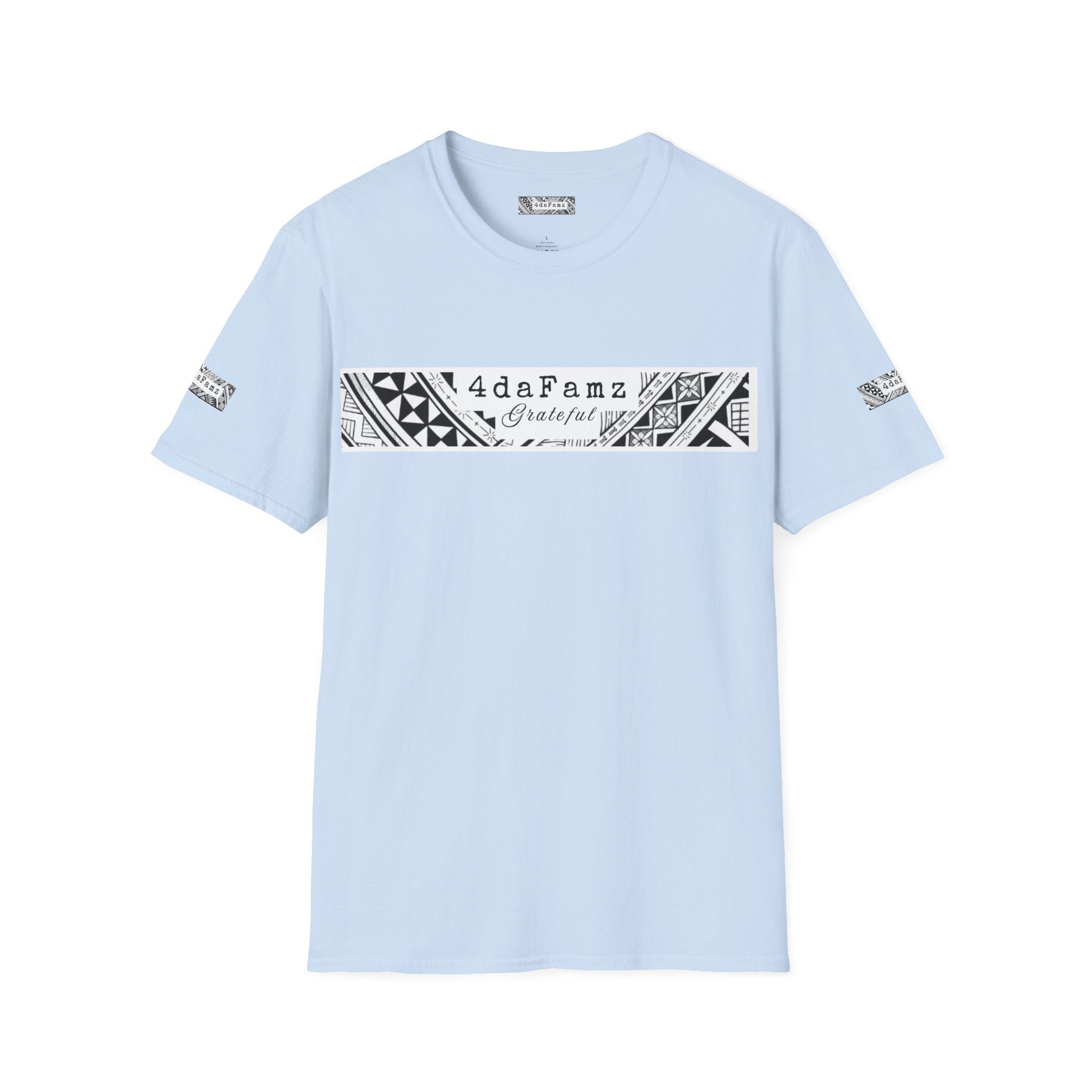 4daFamz GRATEFUL Trendy Comfy T-Shirt, Relaxed Island Vibes, Unisex Tee, Streetwear, Gift for Friends, Everyday Wear, Summer Style, 4daFamz Design