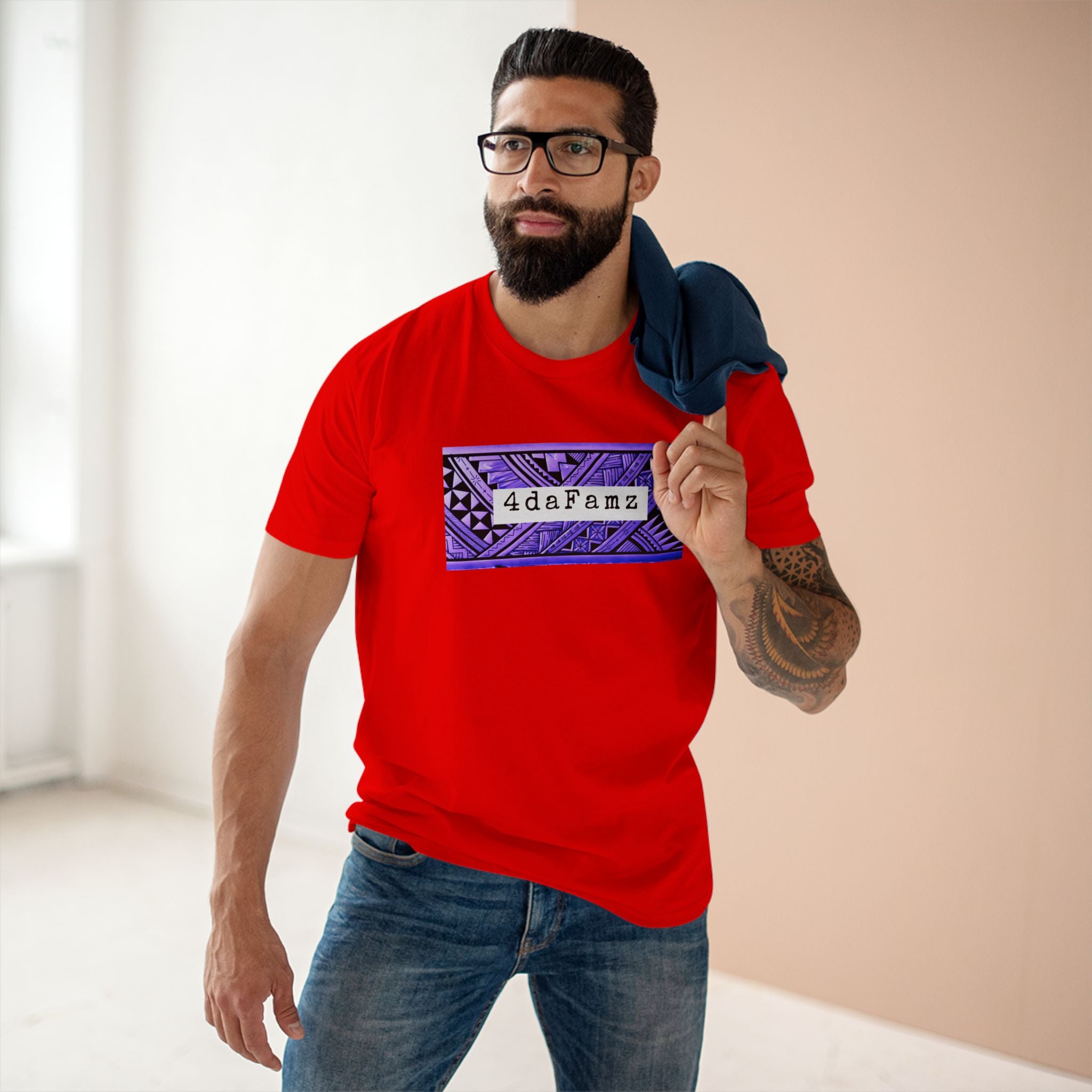 4daFamz REPRESENT Stylish Adult Staple Tee for Family Connections | Modern Unique Graphic Tee, Casual Wear, Everyday Comfort