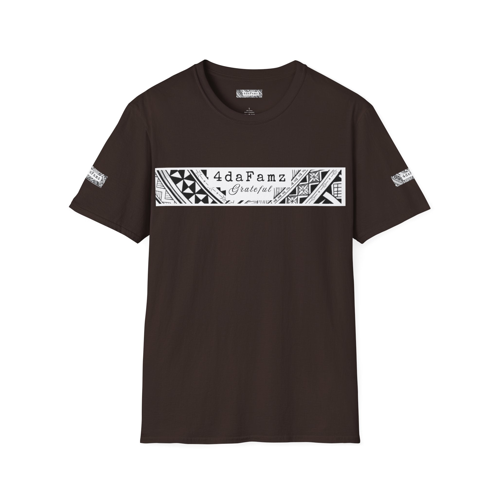 4daFamz GRATEFUL Trendy Comfy T-Shirt, Relaxed Island Vibes, Unisex Tee, Streetwear, Gift for Friends, Everyday Wear, Summer Style, 4daFamz Design